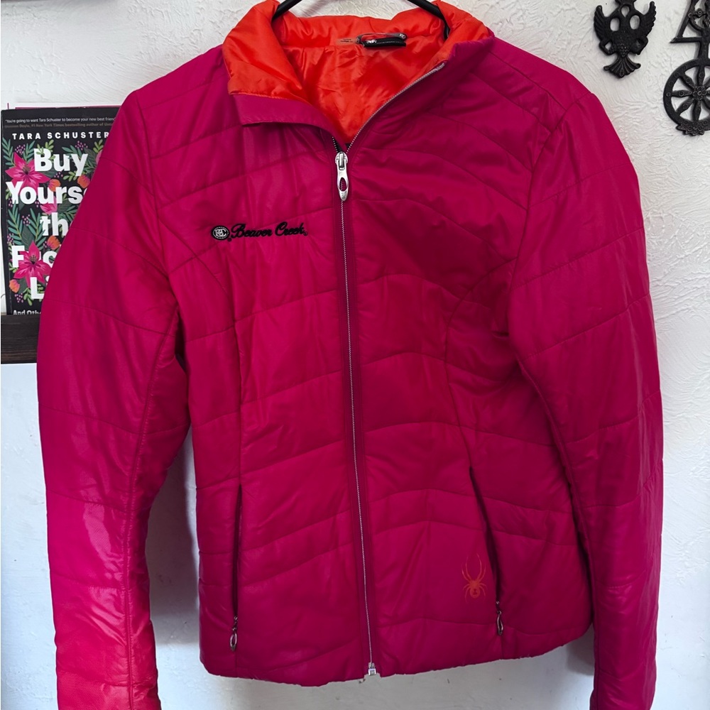 Spyder Women's Fuchsia and Orange Ski Jacket